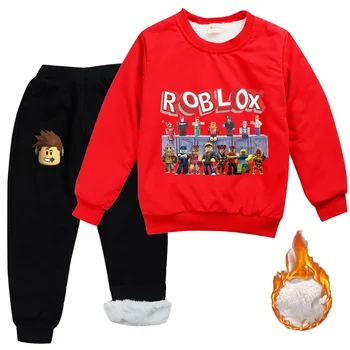 Noi Roblox Copil Haine de Lână Pulover Haina Sacou Pantaloni Fete Băiat de Iarnă Haine pentru Copii de Nastere Cadou de Crăciun