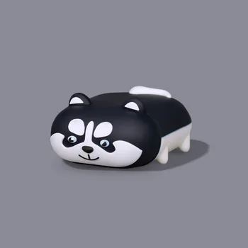Desene animate drăguț 3D Câine Pisică Silicon Căști fără Fir de Încărcare Caz pentru AirPods 1 2 Pro Cască Bluetooth Caz