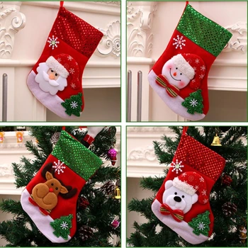 Decoratiuni De Craciun Mos Craciun Ciorap De Crăciun Copac Pandantiv Crăciun Ciorap Cadou Geanta