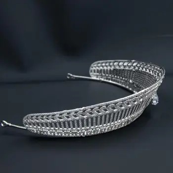 Cubic Zirconia Royal Replica Tiara pentru Mireasa,Cristal Queens Diademe Coroana de Mireasa Accesorii de Par CH10356