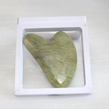 Naturale jad verde Gua Sha Bord Roz cu pietre de Jad Corpul Facial Ochi Decopertarea Placa de Acupunctura Masaj de Relaxare de Îngrijire a Sănătății 1