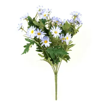9 mici daisy fals flori artificiale, flori, plante, decor flori artificiale rurale vânt plug buchet floral