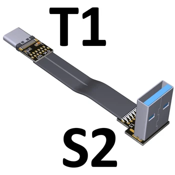FPV Micro USB 3.1 Tip-c 90 de grade Adaptor 5cm-100cm FPC Panglică tv cu Cablu USB Teren 20pin pentru Multicopter Fotografie Aeriană