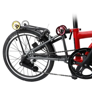 Litepro Biciclete Pliabile Brompton Ușor Roata Tija De Extensie Din Spate Bare De Marfă Easywheel Tijă Telescopică