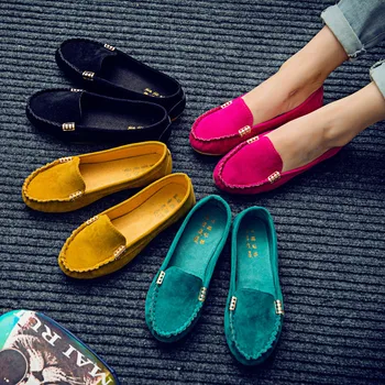 Femei Balerini pantofi 2019 Mocasini de Culoare Bomboane Alunecare pe Pantofi Plat Balerini Confortabile Doamnelor pantofi zapatos mujer Plus Dimensiune 35-43