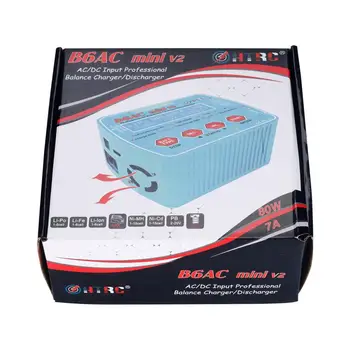 HTRC Baterie Incarcator iMax B6AC Mini V2 80W 7A Digital de Buzunar RC Echilibrul Lipo Lihv li-ion de Viață NiCd NiMH Baterie Descărcători