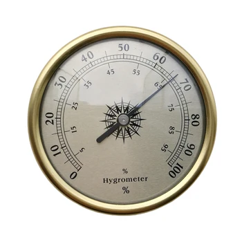 De înaltă calitate Instrumente Termometru 7.2 cm Inel de Aur de Suprafață Higrometru