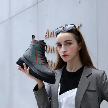 Femei Toamna Iarna Cizme Pantofi 2020 Nou din Piele Doamnelor Cizme Scurte de Lână Cald Non-alunecare de Student Femei Glezna Cizme