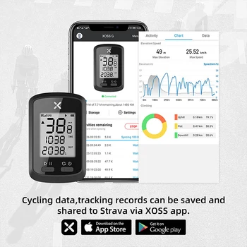 XOSS Calculator de Biciclete G Plus Wireless Vitezometru GPS rezistent la apa Road Bike MTB Biciclete Bluetooth ANT+ cu Cadență Calculatorul de Ciclism