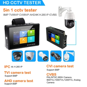 CCTV Tester Camera IP 4K 5-În-1 cu Ecran Tactil Camera Testere testere CCIV Camera IP testere ip tester kamery AHD tester Monitor