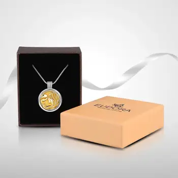 Eudora 20 mm Aromoterapie Ulei Esențial Difuzor de Parfum Mama Sărut copilul medalion deține imagini bijuterii X54G20