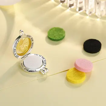 Eudora 20 mm Aromoterapie Ulei Esențial Difuzor de Parfum Mama Sărut copilul medalion deține imagini bijuterii X54G20