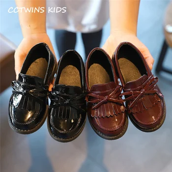 Copii Pantofi 2020 Primăvară Copii Moda Alunecare Pe Pantofi Copil de Brand de Brand Fluture Haimana Fete din Piele Pu Plat Copii mici PY-OP-001