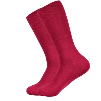 Șosete bărbați de Culoare Solidă Bumbac Pieptănat Șosete Roșii Timp de Moda Asociat Casual Șosete Bărbați