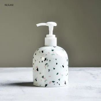 Nordic Ceramică sticlă de săpun Lichid Săpun Dispenser de Bucatarie dezinfectant Depozitare sticla de sampon Accesoriu Baie 300ml