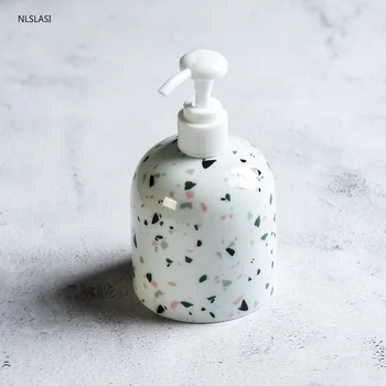 Nordic Ceramică sticlă de săpun Lichid Săpun Dispenser de Bucatarie dezinfectant Depozitare sticla de sampon Accesoriu Baie 300ml