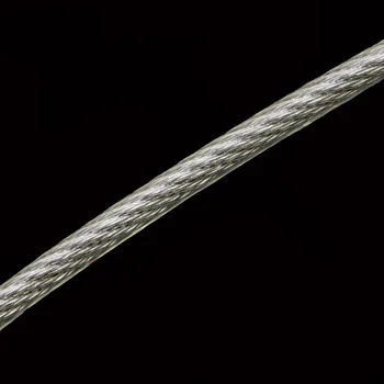 5 Metri 2/3/4/5/6mm 8mm Diametru de Oțel Acoperită cu PVC Flexibil Wire Rope Cablu Transparent 304 din Oțel Inoxidabil Rufe 7*7