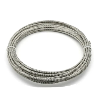 5 Metri 2/3/4/5/6mm 8mm Diametru de Oțel Acoperită cu PVC Flexibil Wire Rope Cablu Transparent 304 din Oțel Inoxidabil Rufe 7*7