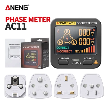 ANENG AC11 Socket Tester Circuit de Polaritate Faza Verifica Tensiunea Verifica Plug Detector de US/UK/eu/AU Mufă Priză Întrerupător-Detector