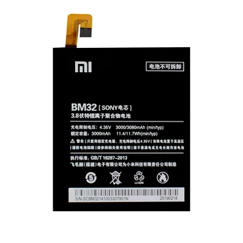Original Telefonul XiaoMi BM32 Baterie Pentru Xiaomi Mi 4 M4 Mi4 16GB 64GB BM 32 Reală Capacitate de 3000mAh Înlocuire Baterii akku