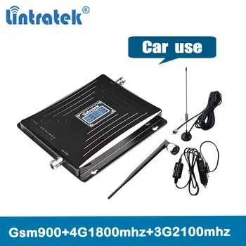 Lintratek Masina Triband Amplificator de Semnal GSM 900 3G UMTS 2100 LTE 1800 Camion Mobil Semnal Repeater Celulare Amplificator 4G 2G 3G