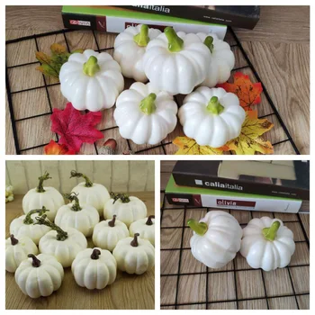 12Pcs Halloween Spumă Artificială Dovleci DIY Fals Fructe Ornament Simulare de Plante Decor de Acasă la Grădiniță Familie, Bar