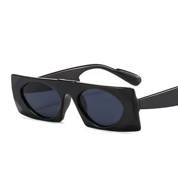 Moda ochelari de Soare Patrati Femei Retro Colorate PC Cadru Ochelari de Soare Rotund Gradient de Lentile UV400 Ochelari de vedere