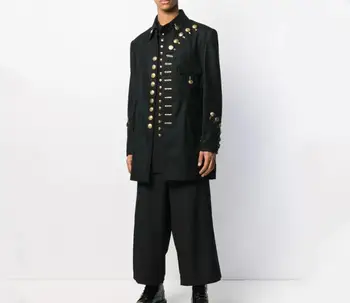 Personalizat! Noul Europene și Americane la modă pentru bărbați casual pierde palton oversize cu guler maneca lunga costum sacou