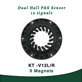 KT ebike V12L Senzorului PAS 6 Magnent Dual Senzori Hall 12 Semnale Electrice Biciclete Pedala de Asistent Senzor