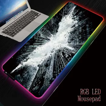 MRG RGB LED Curcubeu cu iluminare din spate de Mare Computer Mouse Pad Alb Și Negru XXLGaming Mousepad Tastatura Birou Mat