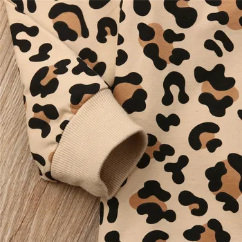 2019 Copii de Paști Haine de Bumbac pentru Copii Baby Girl Boy Bunny Leopard de Imprimare Tricouri Mâneci Lungi Pulover Tricoul Topuri 1-7Y