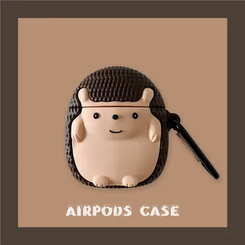 Pentru Airpods Cazul,de Desene animate 3D Arici Caz Pentru Airpods Caz Moale din Silicon Capac Cască Pentru Airpods 1/2 Caz Pentru Copii