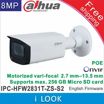 Transport gratuit Dahua 8MP Camera IP IPC-HFW2831T-ZS-S2 Glonț de Rețea aparat de Fotografiat IR 60m Motorizate vari-focal 2.7 mm–13.5 mm lens
