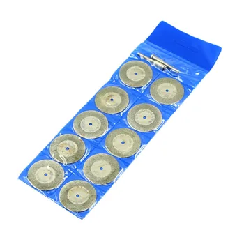 10buc 35mm Accesorii Dremel Instrument Rotativ Mini cu Diamant de slefuire Acoperite Taie Lama Roți Disc mandrine de Tăiere de sticlă, marmură