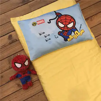 Disney spider-man 3Pcs Bumbac Pătuț Pat Kit Pentru Băiat Fată de Desene animate pentru Copii Set de lenjerie de Pat Include fata de Perna, Salteaua se acoperă Plapuma