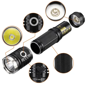 Sofirn SP33V3.0 3500lm Puternic Lanterna LED-uri de Tip C USB Reîncărcabilă Lanterna Cree XHP50.2 cu Indicator de Putere