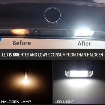 2 BUC LED-uri Auto Numărul de Înmatriculare Lampă de Lumină Pentru BMW Mini Cooper ONE R50 R52 Cabrio Cooper S R53 2004 2005 2006