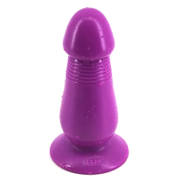 PVC Ciuperci cap anal Pulg vibrator 6.0 cm introduceți vagin jucarie sexuala pentru femeie suprafață Netedă ventuza Puternica faak mare analsex penis artificial