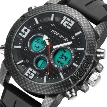 BOAMIGO Brand de Lux Ceasuri Barbati Ceasuri Sport LED Digital analog Cuarț Bărbați Militare Ceas de mână Ceas de Om Relogio Masculino