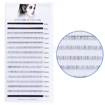 16lines Colorate de Extensie a Genelor Faux blană de Nurcă Gene Individuale MIX8-14mm Culoare Normală Moale Gene pentru Machiaj Consumabile