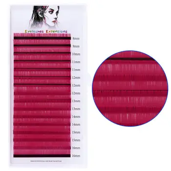 16lines Colorate de Extensie a Genelor Faux blană de Nurcă Gene Individuale MIX8-14mm Culoare Normală Moale Gene pentru Machiaj Consumabile