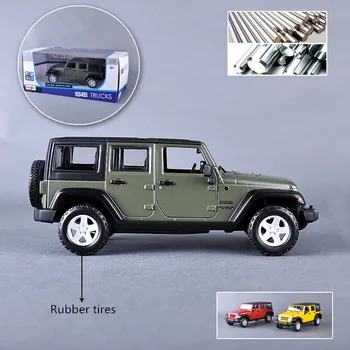 Maisto 1:24JEEP Jeep Wrangler de Curse Decapotabila aliaj model de masina de simulare decor masina colecție cadou jucărie