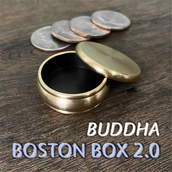 Buddha Boston Cutie 2.0 + Jumătate De Dolari Shell Trucuri De Magie De Aproape Iluzii Pusti De Elemente De Recuzită De Mentalism Monedă Pătrunde Dispară Magia