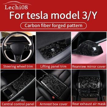 Real false din fibra de carbon pentru Tesla model 3 accesorii auto/accesorii model 3 tesla trei tesla model 3 carbon/accesorii