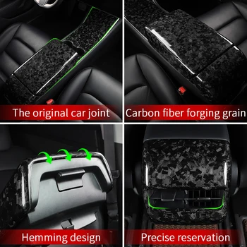 Real false din fibra de carbon pentru Tesla model 3 accesorii auto/accesorii model 3 tesla trei tesla model 3 carbon/accesorii