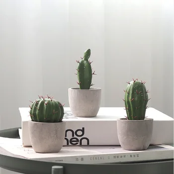 Simulare de cactus în ghiveci plante drăguț fals cactus grădină acasă decorare fermă de birou desktop decor