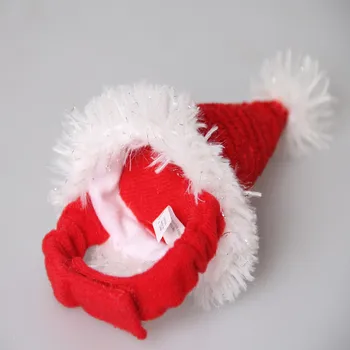 Crăciun animal mic hamster Pălărie de iarnă Caldă cobai iepure Chinchilla pălărie cape pet Intretinere accesorii