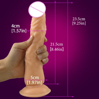 Vibrator mare nr vibrator Adult Sex Jucarii Moale, flexibil, realist imens cal vibrator pentru femeie Masturbator Punctul G Clitoris orgasm anal