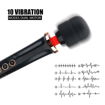 OLO 10 Frecvență Magic Clitoris Stimulator Vibrator AV Stick Bagheta Corp Masaj Lesbiene Vagin Vibrator de Jucarii Sexuale pentru Femei