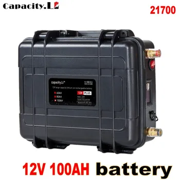 Capacitate.li12V100AH bateria cu litiu pentru în aer liber camping RV Nava mașină de iluminat solar cu 110V220V300W Controler Solar
